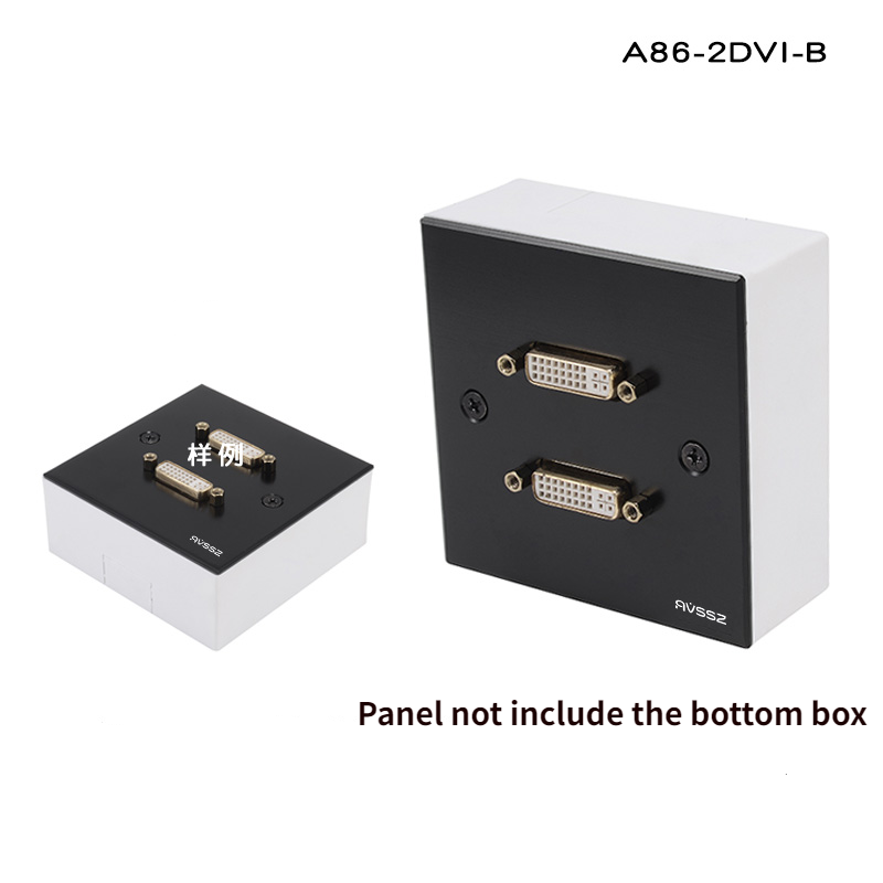 1 stück aluminiumlegierung typ 86 zwei-positionen dvi 24+5 panel buchse-zu-buchse inline-dockingbuchse dvi-basis doppelpass