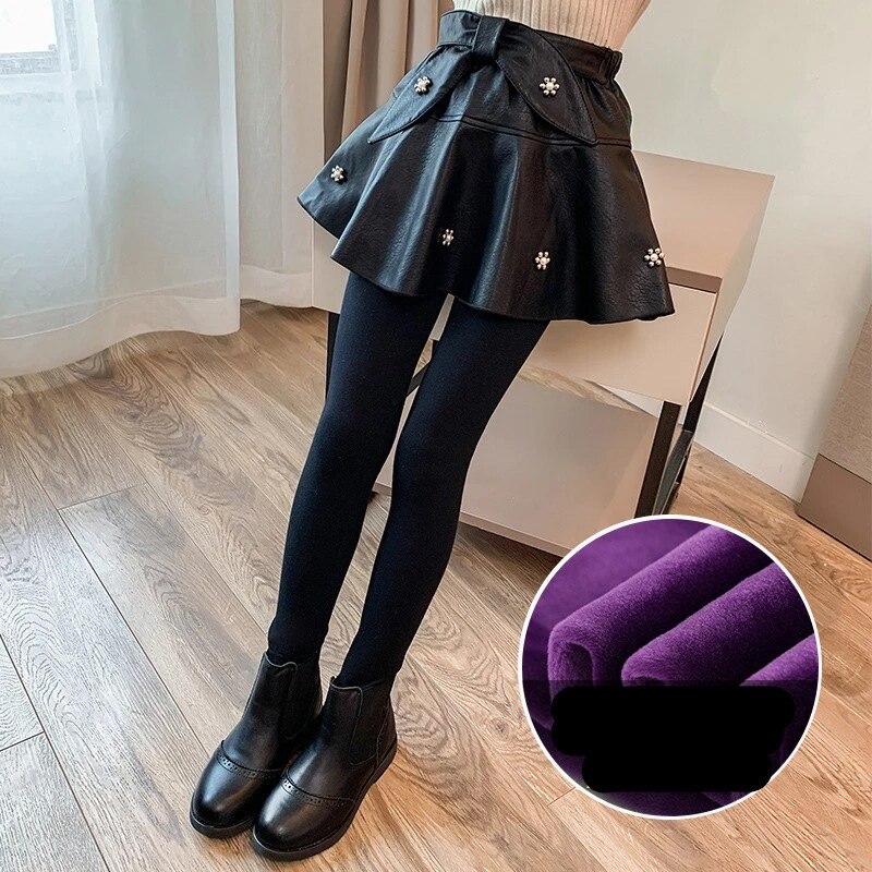 Legging Jupe Fille A.T.U.N 8-9 Ans – Bleu, Coton, Neuf Avec étiquette