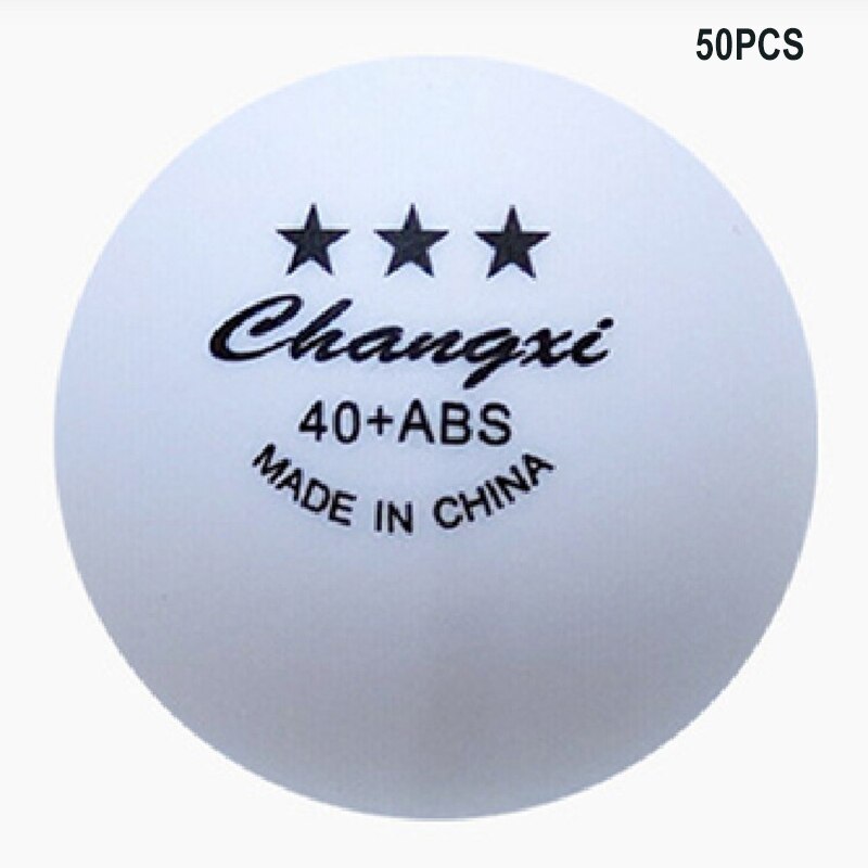 Table Tennis Ball 50/100 PCS Bulk ABS Ping Pong Ball 3-Star 40+ Standard Size Training Ball for Game Matches For Athlete: White 50PCS
