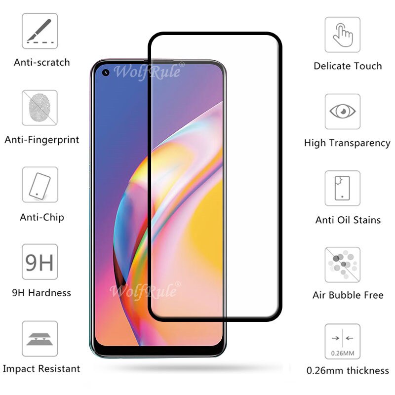 4-In-1 Voor Oppo Reno 5 Lite Glas Voor Reno 5 Lite Gehard Glas Hd Volledige Beschermende screen Protector Voor Reno 5 Lite Lens Glas