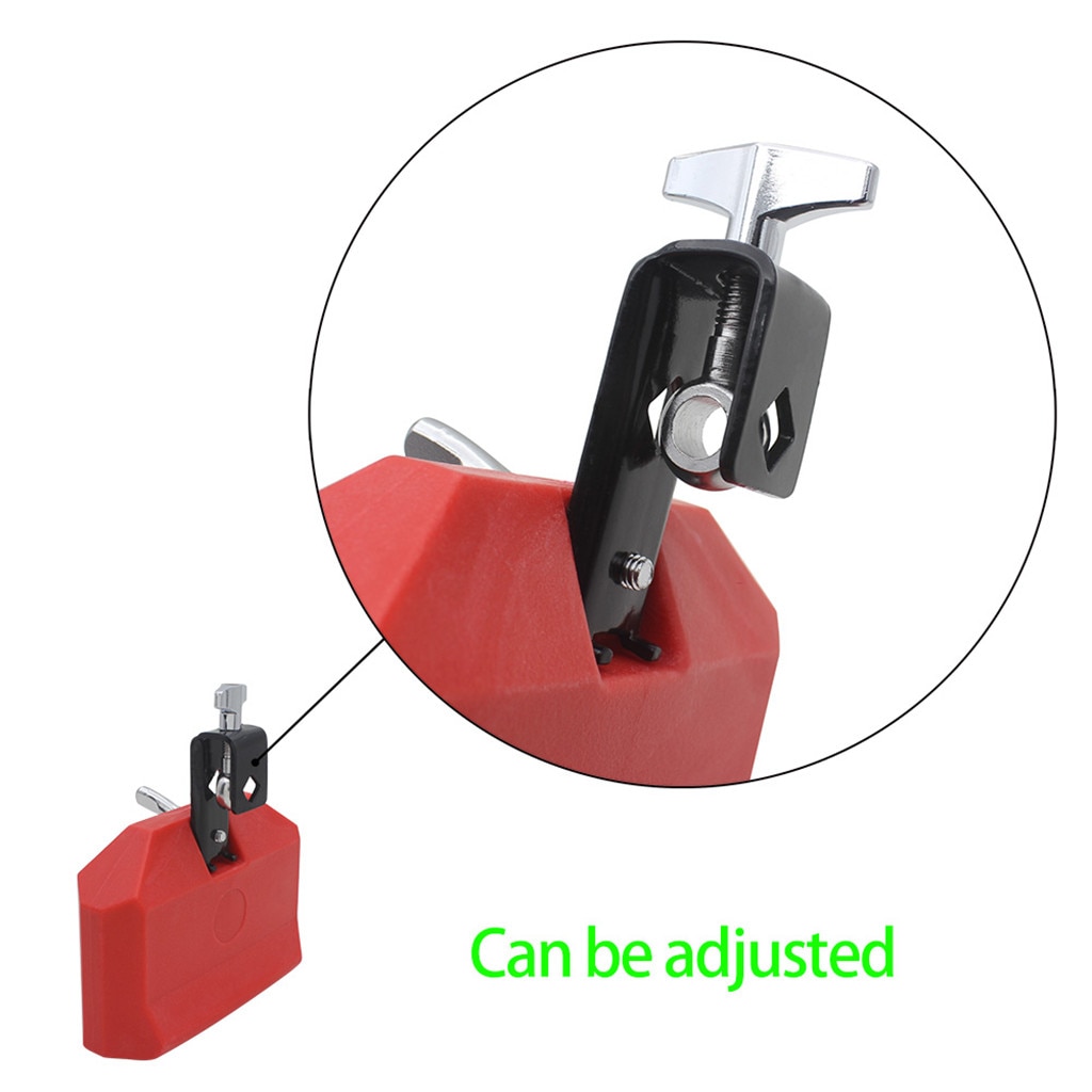 Low Pitched Durable Plastic Cow Bell Percussion Instruments Red