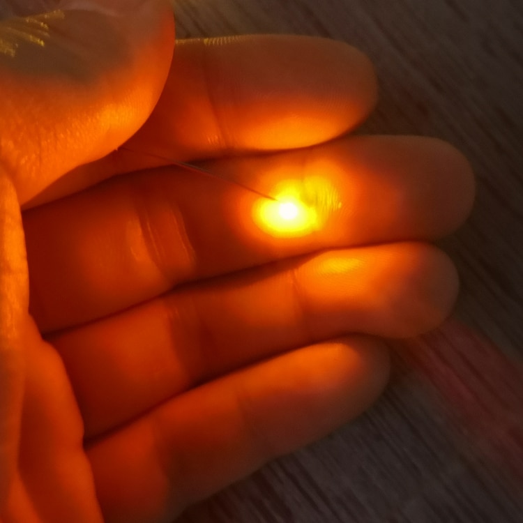 Pre-Wired 3V #0402 Smd Led Oranje, 30 Cm Draden Pre Gesoldeerd, hobby Model Kit/Auto/Railway/Railroad/Starship/Gundam Verlichting