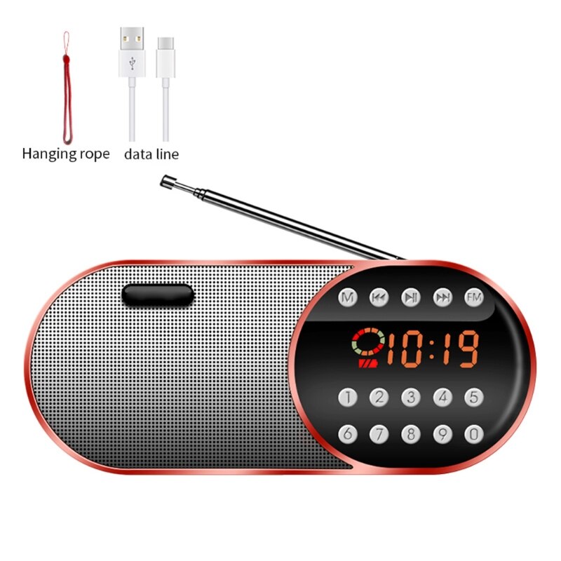 Portable Fm Radio Walkman Draagbare Speaker Usb Muziek Radio Speler