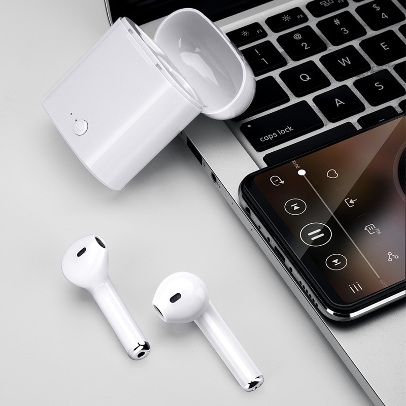 Popular I7tws Wireless Binaural Bluetooth Headset in Ear Earplugs I7 Invisible Mini One Piece