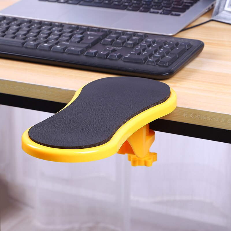 Armlehne Pad Schreibtisch Computer Tisch Unterstützung Maus Arm Handgelenk Rest Schreibtisch Verlängerung Hand Schulter Schützen Aufsteckbaren Bord Mousepad: Gelb