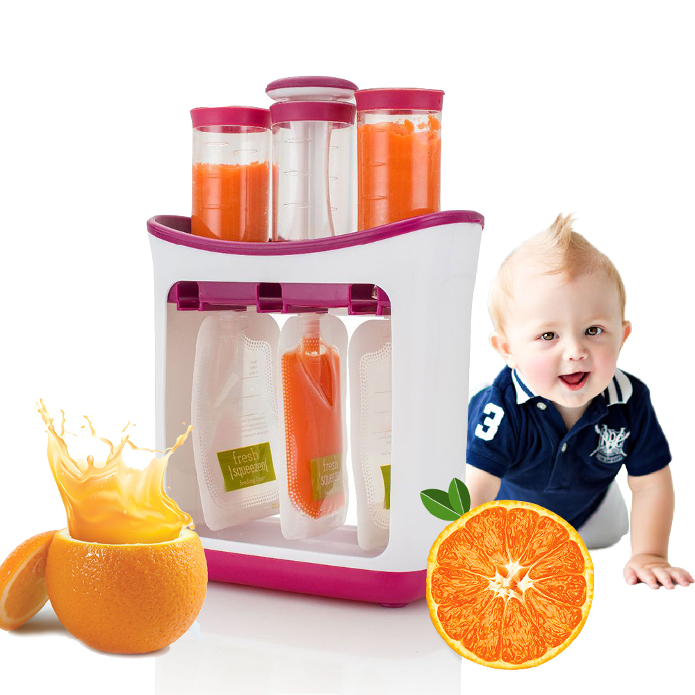 Babymad maker baby fodring beholdere børn opbevaring forsyninger nyfødte fast føde værktøj spædbørn friskpresset frugt juice station