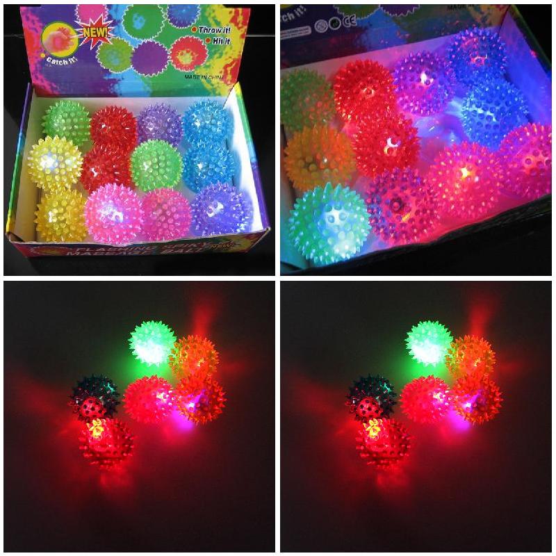 Knipperlicht Up Spikey Hoge Stuiterende Ballen Novelty Sensory Egel Bal NSV775