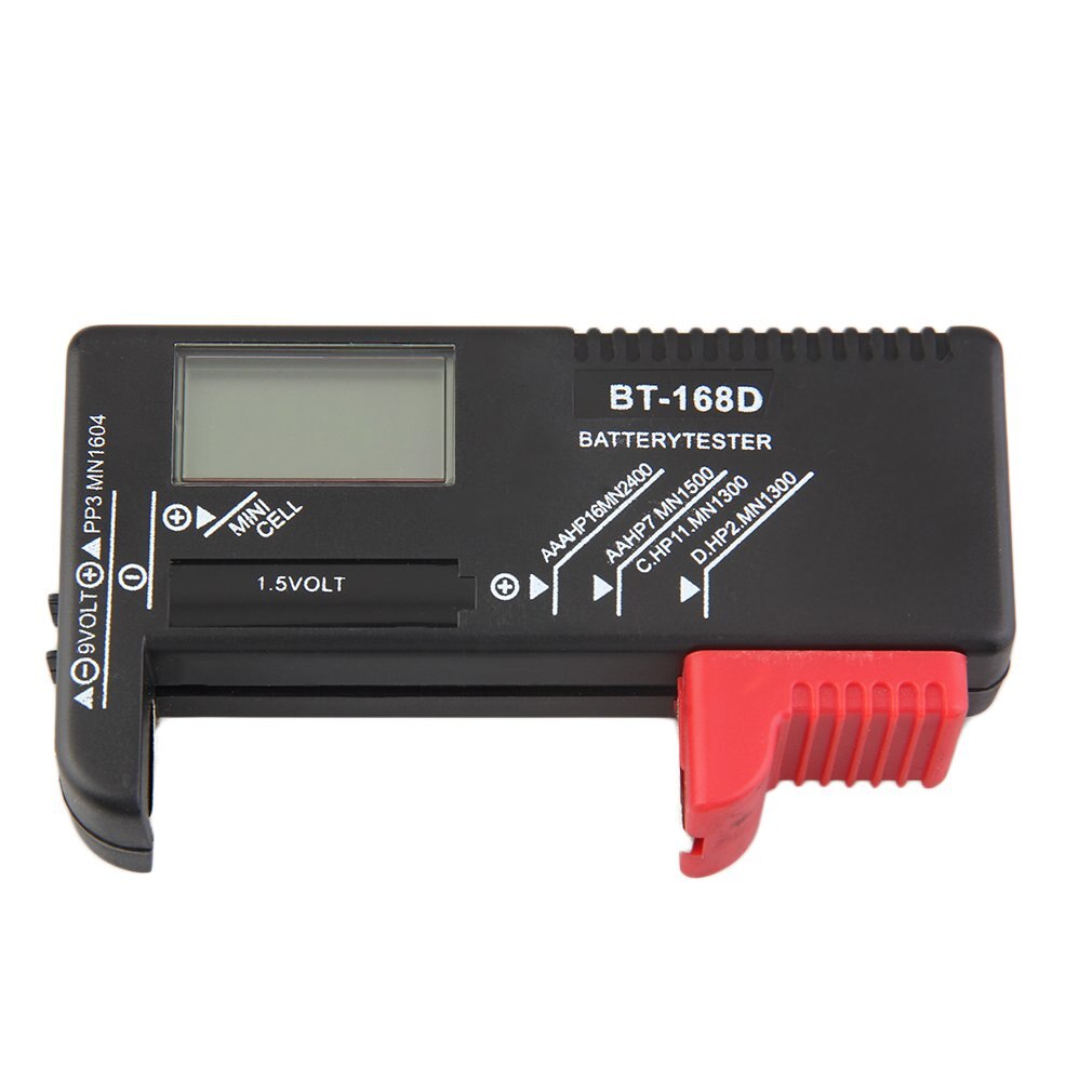 Aaa aaa cd batterijtester, oplaadbare bt -168d 1.5v 9v knoopcelbatterij, hot leshp