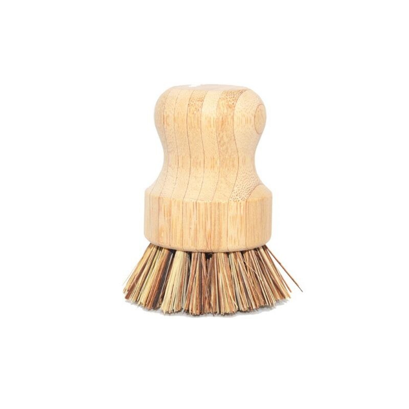Sisal Bambus Palme Küche Pfanne Topf Reinigung Pinsel Kurze Runde Holz Griff Haushalt Schüssel Schüssel Waschen Werkzeuge: A