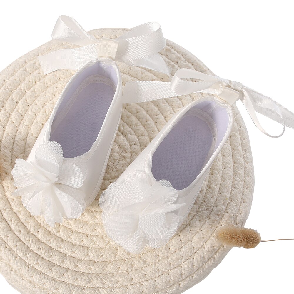 Gooulfi baby pige sko første sep dåb barnedåb særlig lejlighed fest småbørn baby sommer sko satin blomstret solid spædbarn