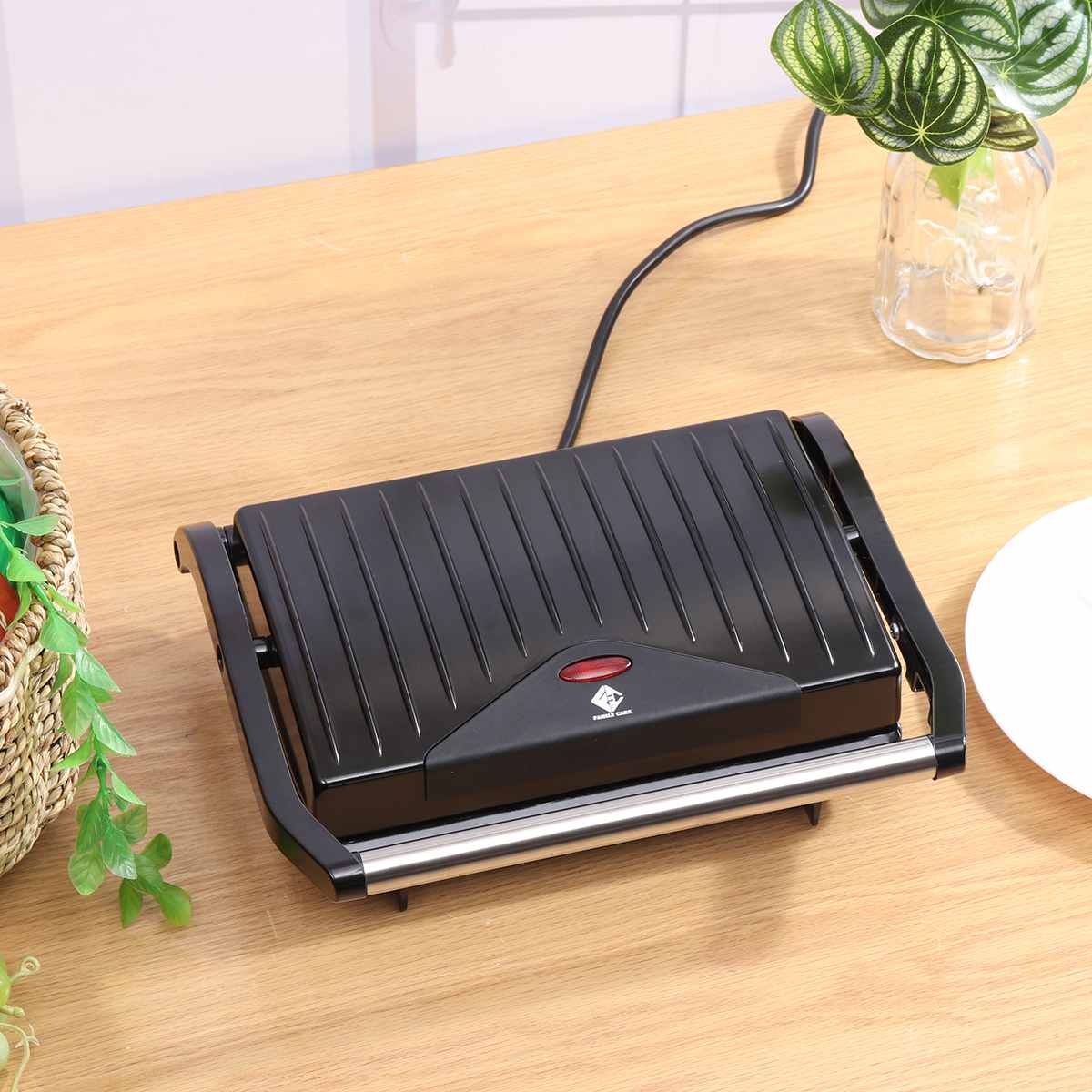 750W Electric Sandwich Steak Maker Dual Toast Grill Pan Non Stick Waffle Toaster Cake Breakfast Machine Kitchen Cooking Tools