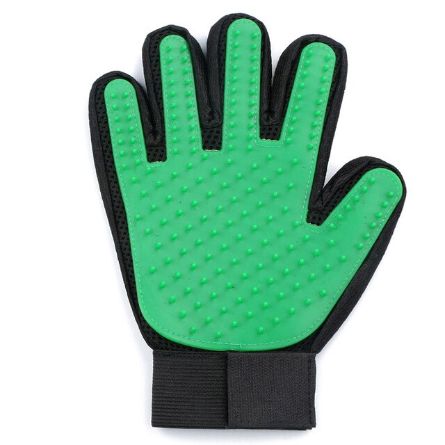 Hund Pflege Handschuh Katze Wolle Handschuhe Haustier Haar Entfernung Deshedding Pinsel Kamm Haustier Hunde Katzen Sauber Massage Haar Entferner Präparierte pinsel: GreenRight