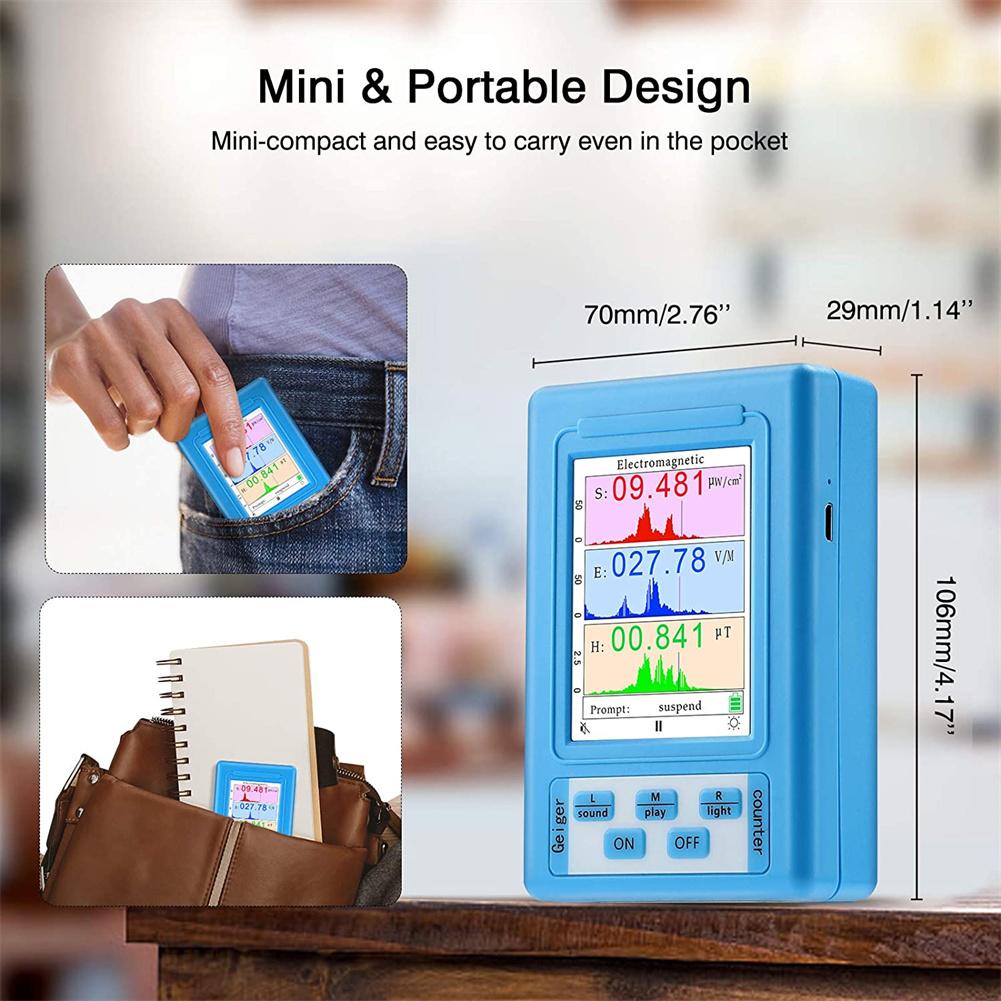 Tragbarer emf-detektor, strahlungsdosimeter, monitor, tester, hochpräzise, br -9a emf