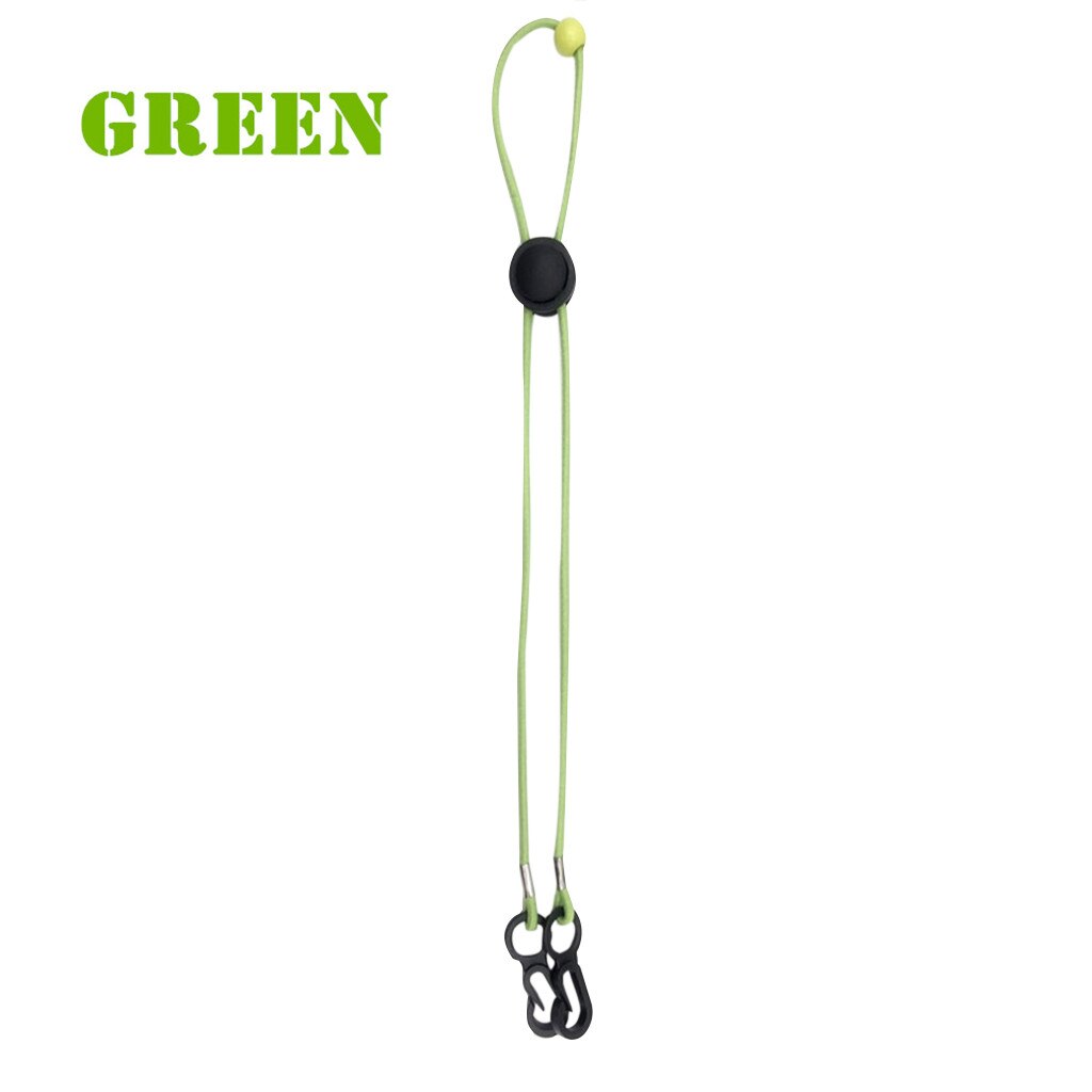 Justerbar ansigtsmaske lanyard handy mascarilla praktisk luftforurening sikkerhedsmaske hvile- og øreholder reb маскировать #m: Grøn