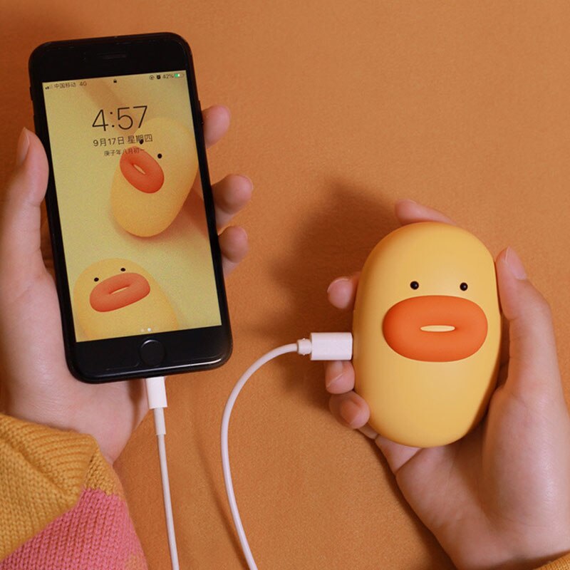 Scaldamani elettrico ricaricabile portatile mini 2 in 1 scaldamani USB riscaldatore tascabile riscaldamento pratico scaldino riscaldatore viaggio a casa