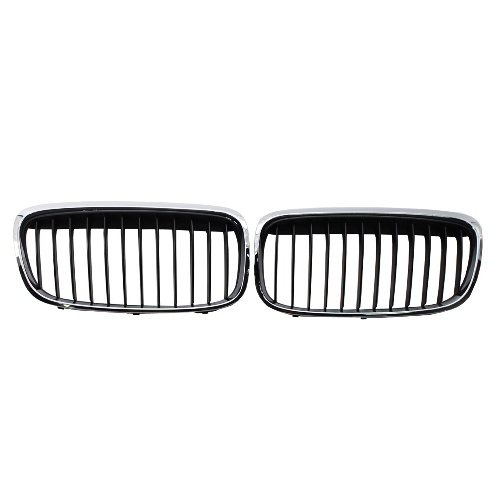 1 par coche rejillas rejilla delantera ovoide doble parrillas brillo reemplazo negro para BMW F45