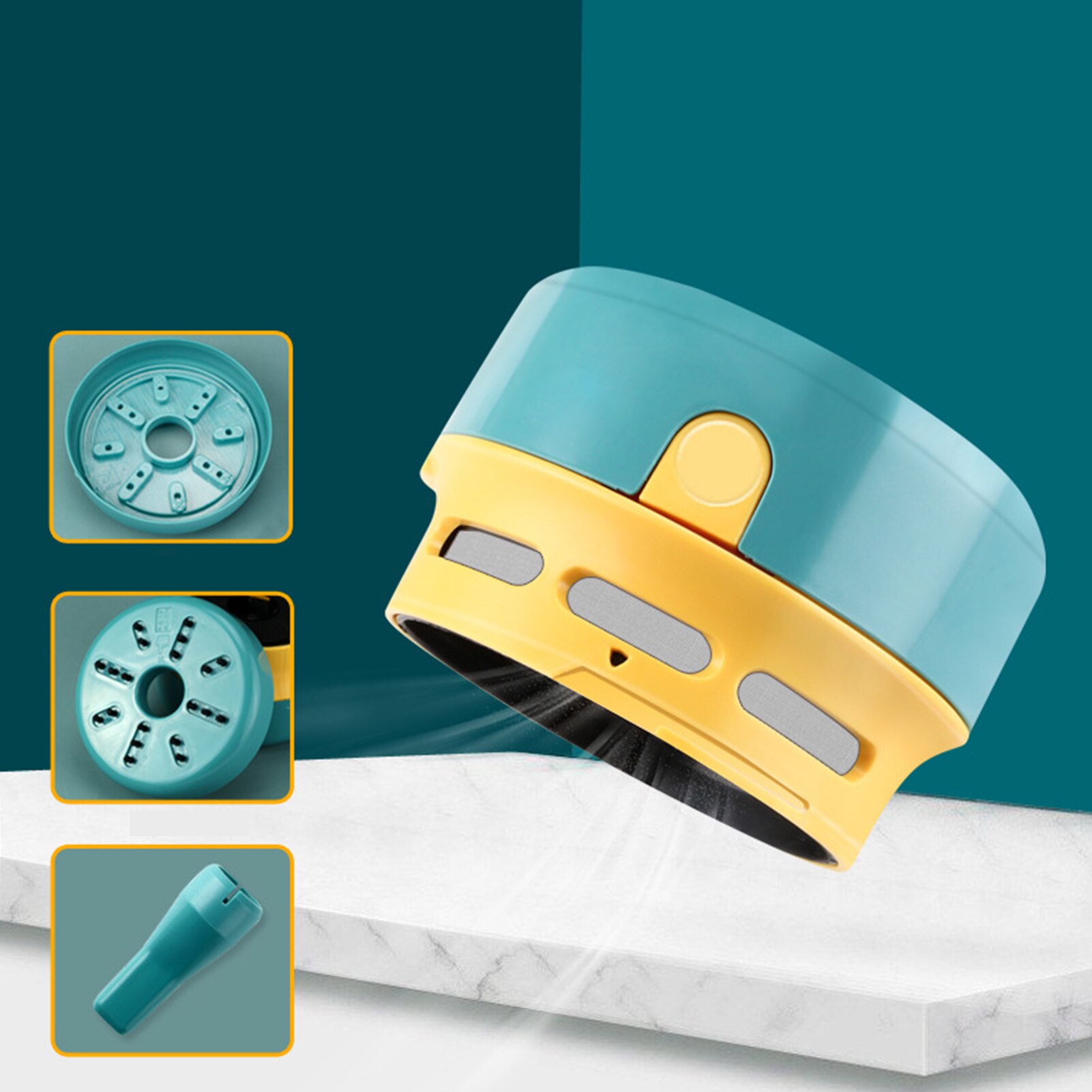 Desktop Vacuum Cleaner Mini Cute Mini Table Top Vacuum Dust Cleaning Rechargeable Cordless 360ºRotation Handheld Desktop Vacuum