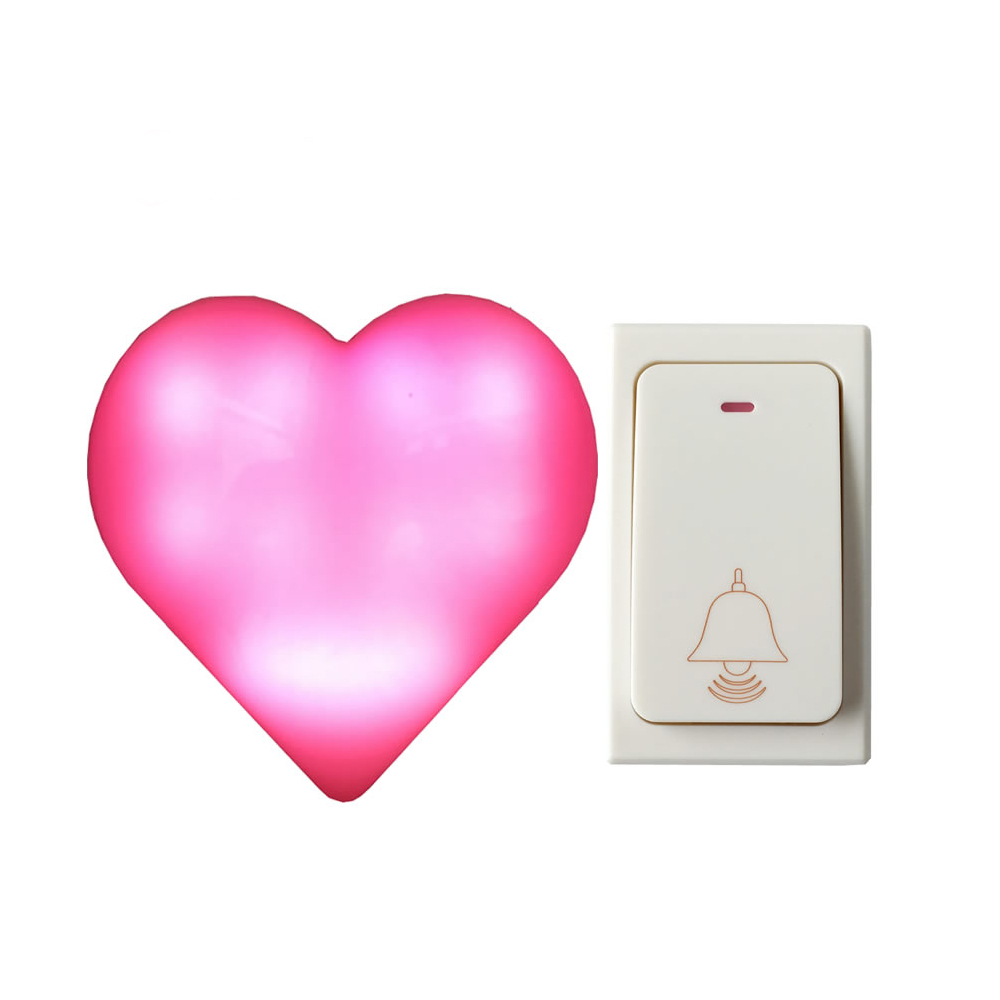 Timbre de puerta Digital inalámbrico con luz Led, timbre de puerta remoto, sin necesidad de batería, resistente al agua, AC110-250V