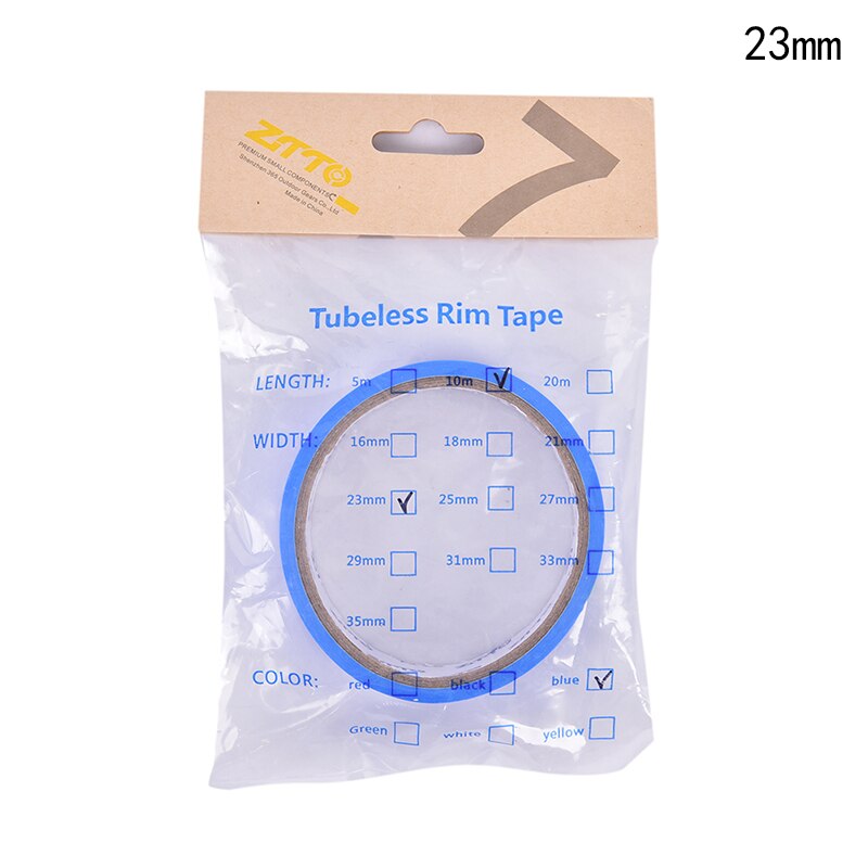 1Pc Nopp Speciale Lijm Fiets Tubeless Velg Tapes 10M Racefiets Velg Tape Strips Mountainbike Wiel Breedte 16-35Mm: 23MM