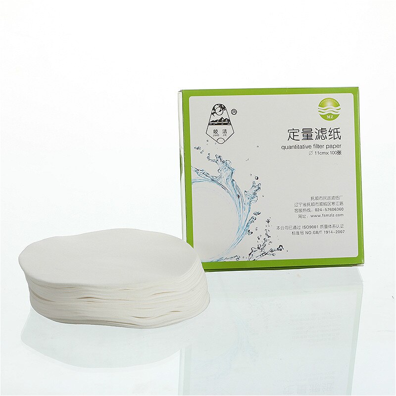 Quantitative Filter Paper Circular Filter Paper Diameter 11 cm Use For Laboratory Precision Quantitative Analysis 100/PK