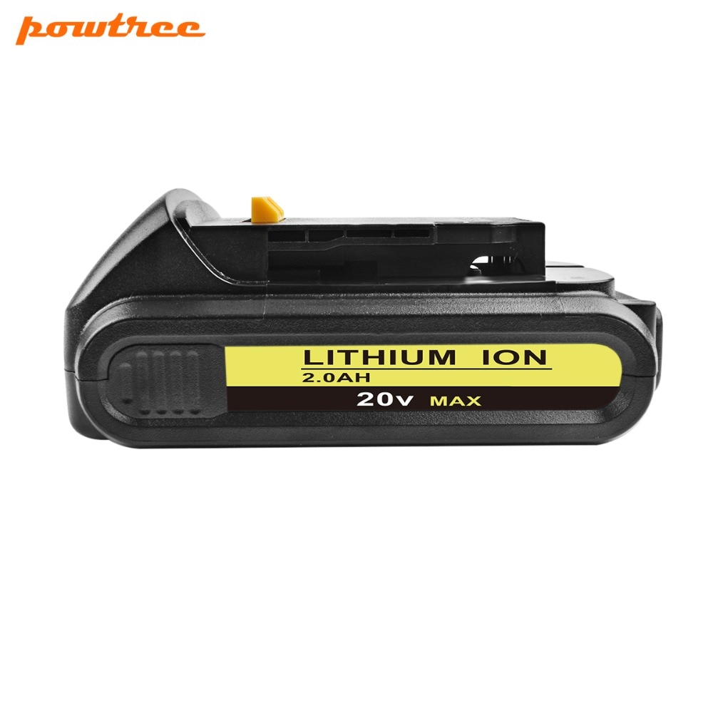 2X 18V 2000mAh DCB200 Li-ion Rechargeable Power Tool Battery For DEWALT DCB203 DCB181 DCB180 DCB200 DCB201 DCD996 DCB201-2 L10