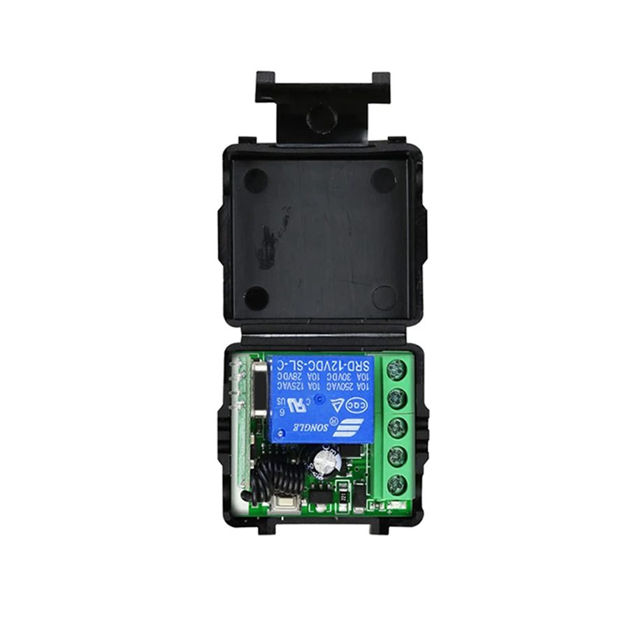 Interruptor de Control remoto Universal para puerta de garaje, Mini Módulo de bricolaje para iluminación LED, 433 Mhz RF DC 12V, receptor de relé de código de petición