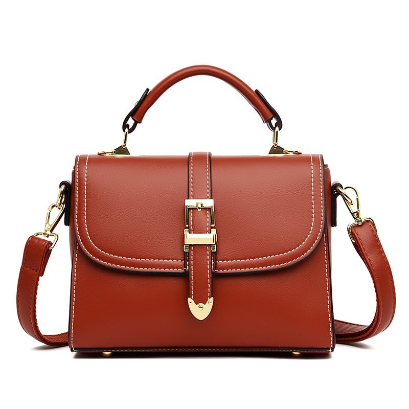 Dames crossbodytassen, schoudertassen, handtassen, damestassen van pu-leer, messenger bags.: Oranje