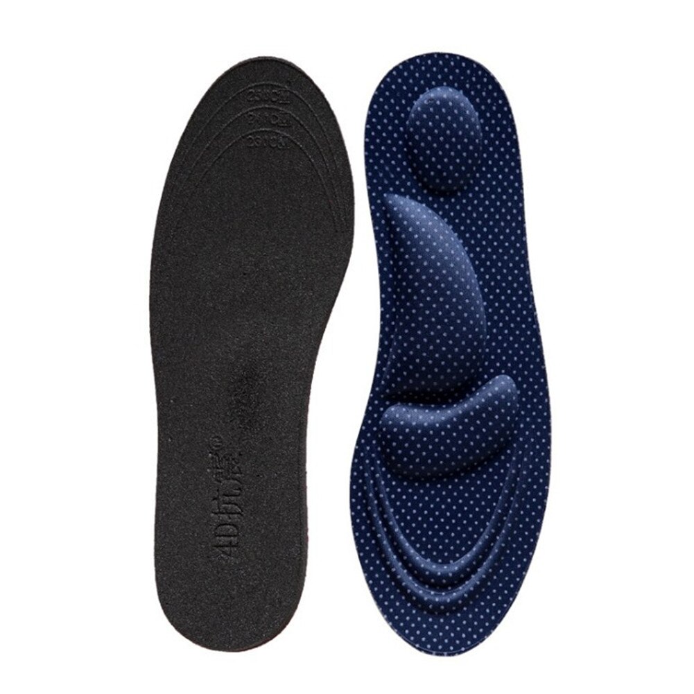 4D Memory Foam Orthotic Insole Arch Support Orthopedic Insoles For Shoes Flat Foot Feet Care Sole Shoe Orthopedic Pads: dark blue