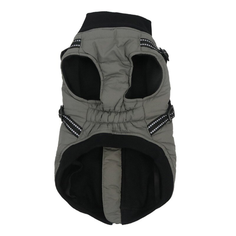 Autumn Winter Pet Cotton Vest Chest and Back Thickened Dog Coat High Collar Protection Pet Neck: H / L