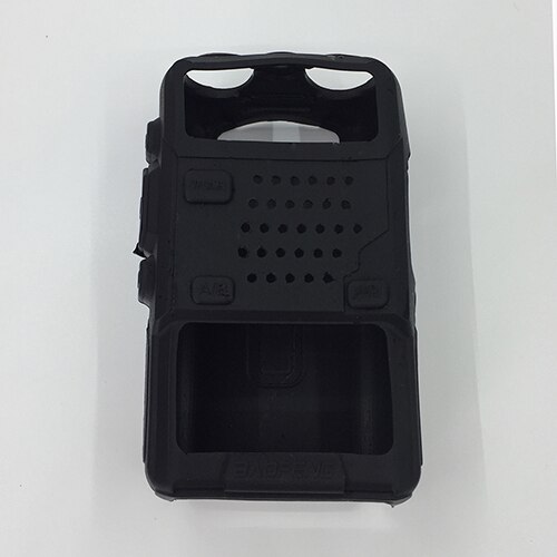 2PCS Silicone Rubber Cover bumper BAOFENG UV-5R Case For Two Way Radio F8+ UV 5R UV-5RE DM-5R Walkie Talkie uv5r Accessories: Black