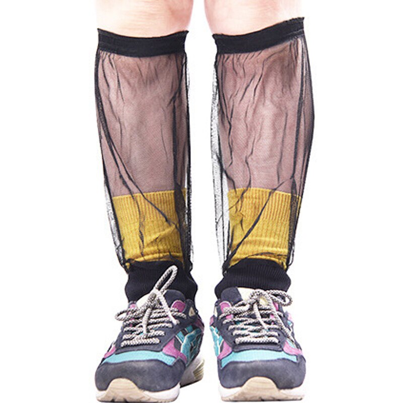 Andningsbara leggings damasker för att hålla insekter myggnät förebyggande mesh benskydd utomhussport anti-mygg leggings