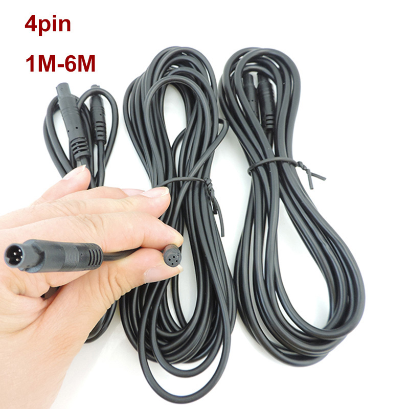 1/2/3/5/6 m Stecker auf Buchse Kabel Auto DVR Rückansicht Kamera Verlängerung Stecker 4 Stift 4 Ader HD Monitor Fahrzeug Kupfer Draht B4