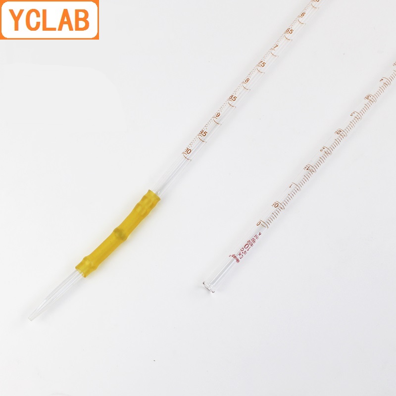 Yclab 100 Ml Buret Met Rubber Slang Aansluiting Clear Glas Hoofd En Tip Voor Alkali Klasse Een Laboratorium Chemie Apparatuur