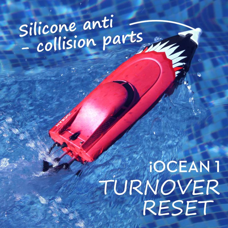 RCtown – bateau RC iOCEAN 1, 2.4g, 25 km/h, grande vitesse, simulation, télécommande, modèle de bateau, jouet, temps de navigation 15 minutes