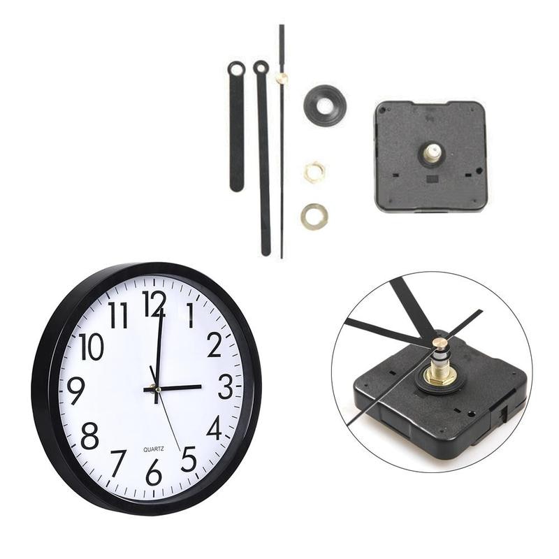 DIY Wall Quartz Clock Large Movement Mechanism Hands Replacement Repair Tool Kit With Hook