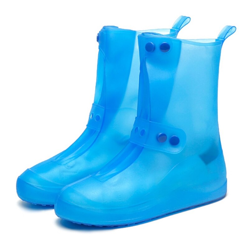 Botas altas impermeables para hombre y mujer, protectores de calzado Unisex de Material de silicona, Botas de lluvia para interiores y exteriores, para días lluviosos