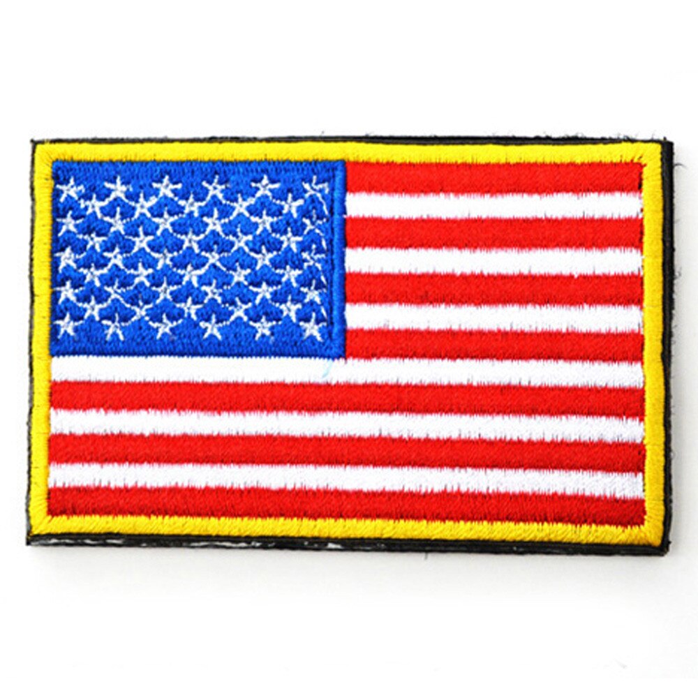 American flag patch embroidery armband badge magic stickers 7.23: D