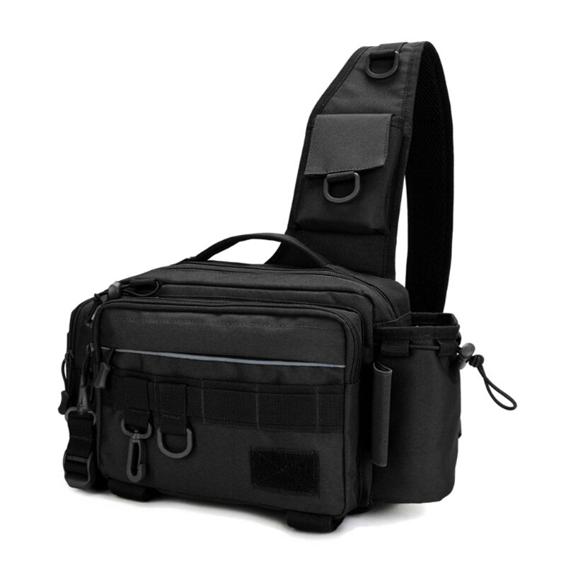 Equipo de pesca al aire libre multifuncional, bolsa impermeable, cintura, hombro, Crossbody,