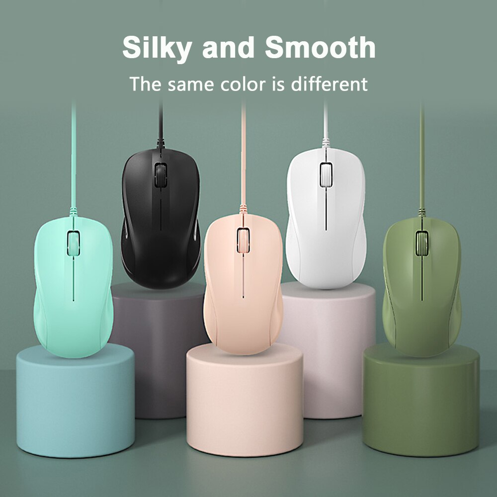 Eaor kabelgebundene gaming-maus, ergonomisch, 3 tasten, stumm, büromaus für laptop, macbook, notebook, pc, computermaus, #39