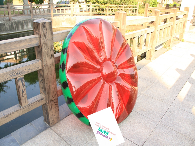 Günstige preis aufblasbare wassermelone wasser Schwimmbad schweben Floß/wassermelone aufblasbare Schwimmbad schweben