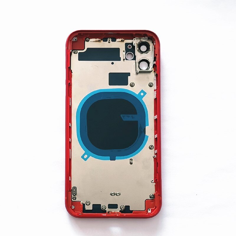 Beste achterkant voor iphone 11 behuizing deksel batterijdeksel achterdeur chassis middenframe voor iphone 11 achterglas
