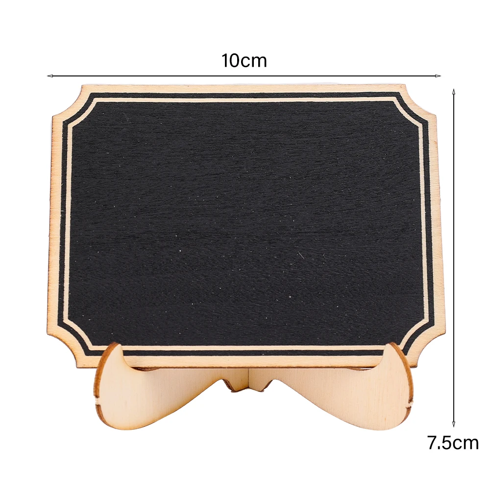 Herbruikbaar Mini Klein Houten Krijt Schoolbord Voor Huwelijksfeest Itchen Restaurant Borden Schoolbord Diy Bericht Verf Houten Planken: Black