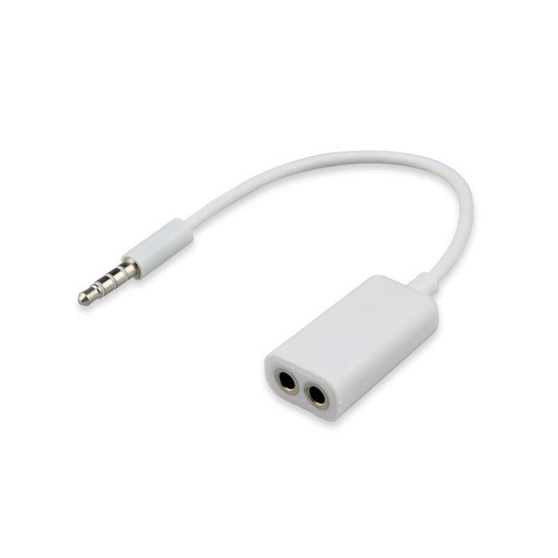 Universal 3.5mm 1 Male To 2 Dual Female Jack Audio Headphone Splitter Cable for IPhone Cabo Auxiliar Auxiliary Wire For Music