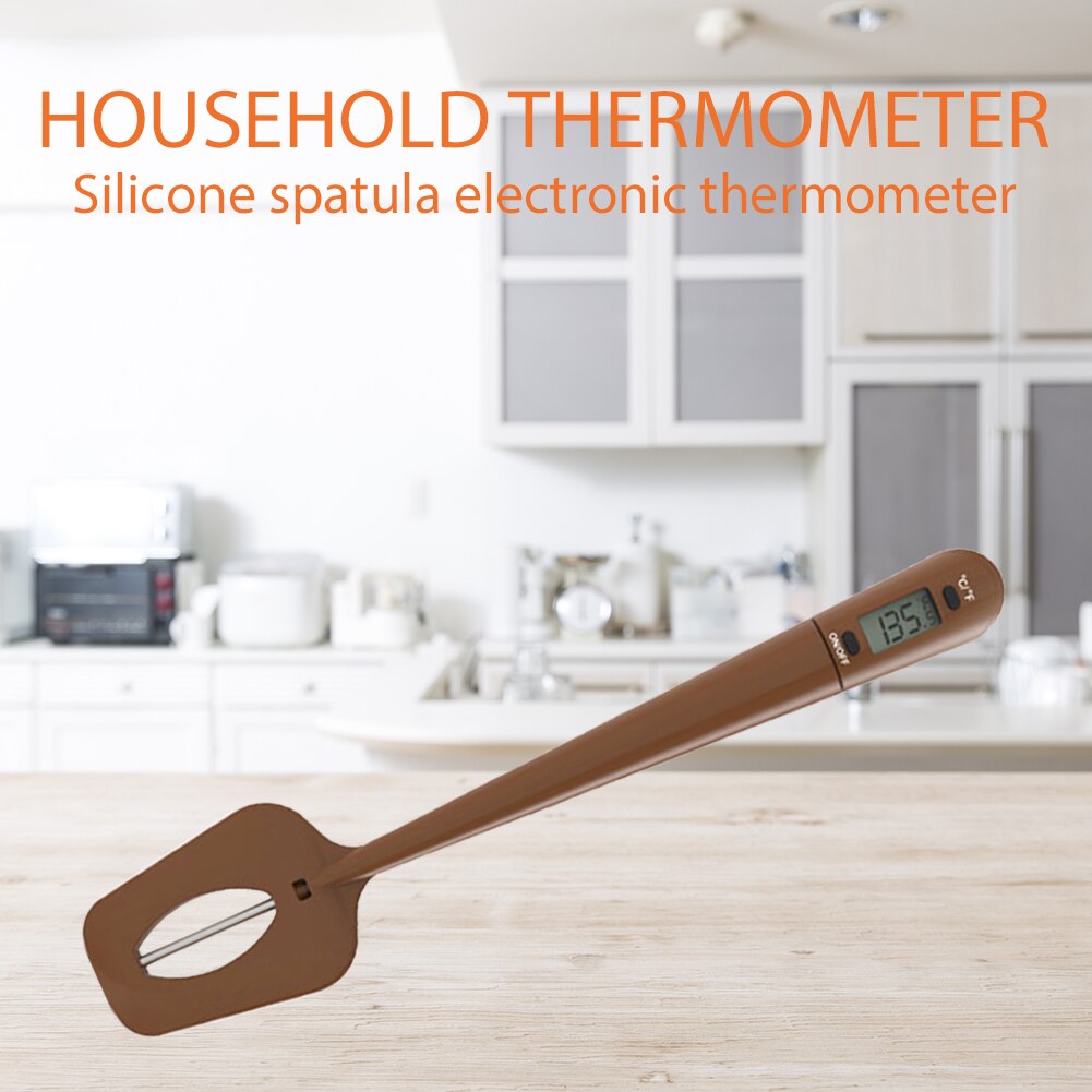 Digital Spatula Thermometer Cooking Candy Chocolate Water Food Temperature Sensor Meter Cookie Pastry Cake Baking Stirring Scrap