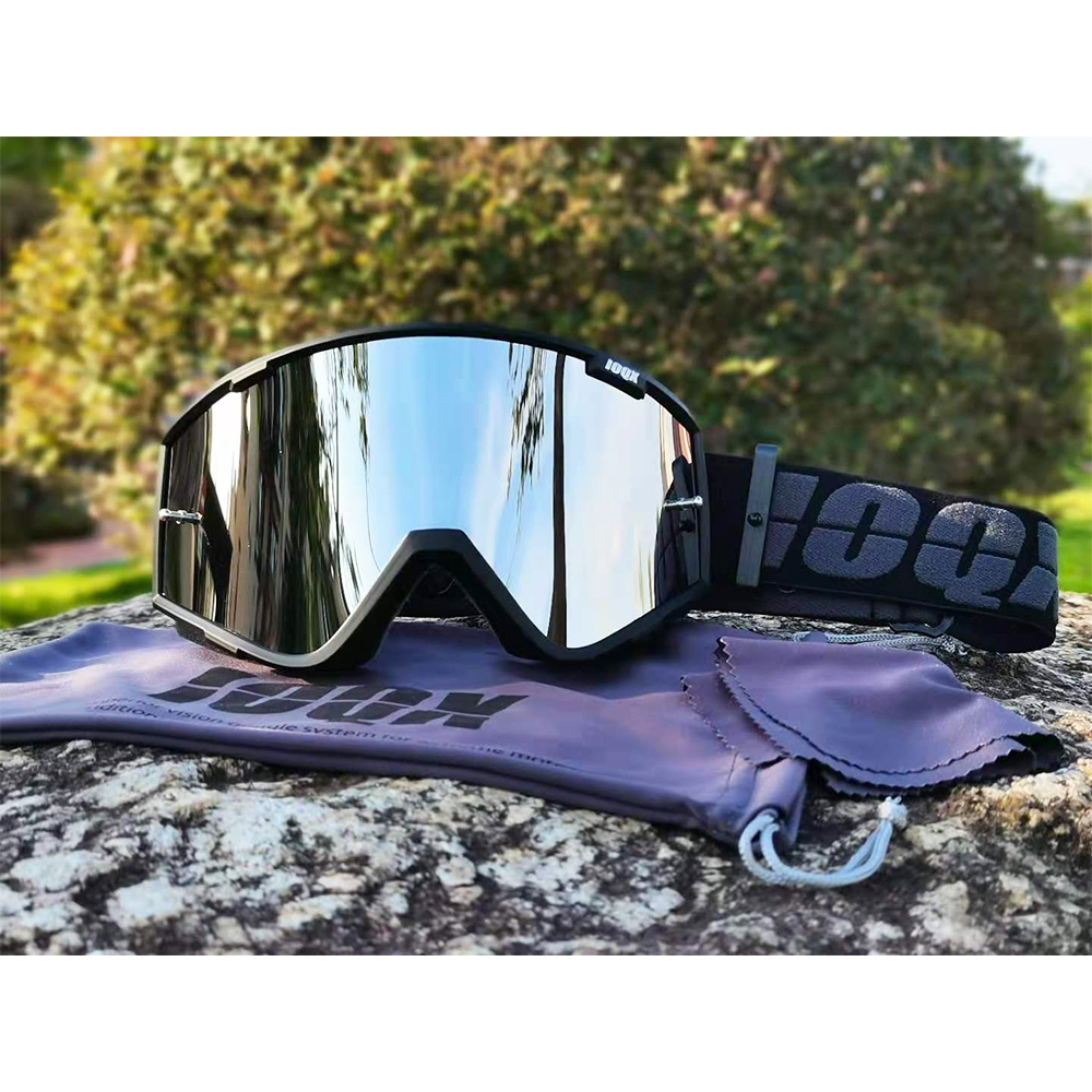 Ioqx Crossmotor Goggles Uv-bescherming Motocross Bril Atv Off Road Skiën Fietsen Lens Sunglass Outdoor Sport Helm Maskers: black 22