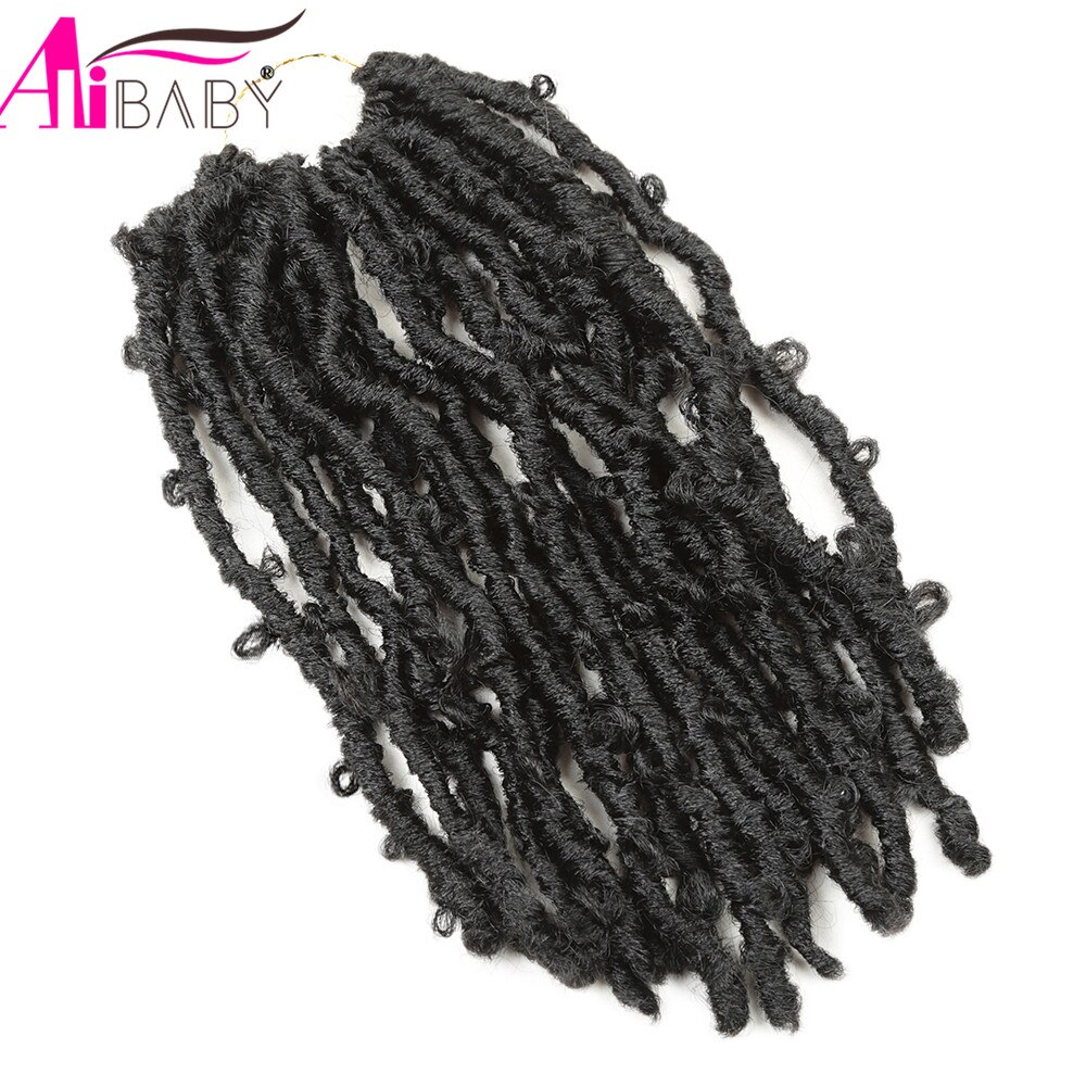 12inches Distressed Butterfly Locs Crochet Braiding Hair Butterfly Bob Locs Pre-twisted Braids For Black Women African American