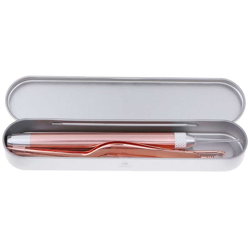 7 Stks/set Led Oor Wax Pickers Rvs Earpick Wax Remover Oor Pick Schoner Oor Schoner Lepel Zorg Oor Schoon tool