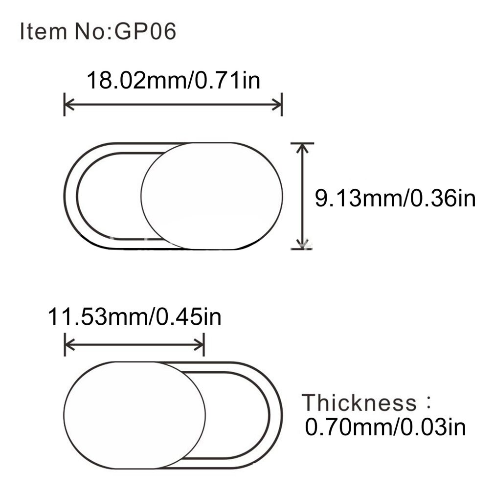6Pcs Webcam Cover Privacy Beschermhoes Mobiele Computer Lens Camera Cover Anti-gluren Protector Sluiter Slider Accessoires