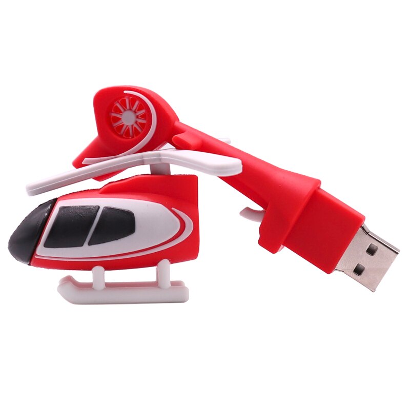 Flash drive 128gb pen drive 64gb usb pendrive 4gb 8gb 16gb 32gb de dibujos animados helicóptero memoria creativa usb flash drive