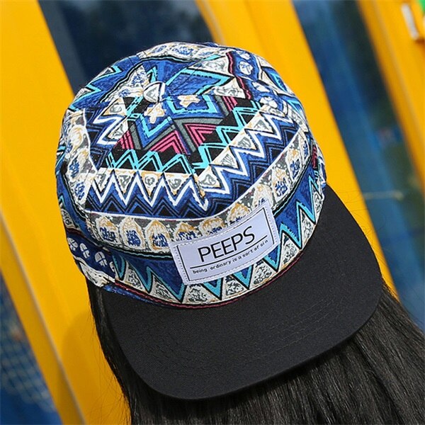 Minhui nueva PEEPS gorras de béisbol Snapback sombrero plano baile callejero gorros de hip hop para hombres y mujeres: Blue 5